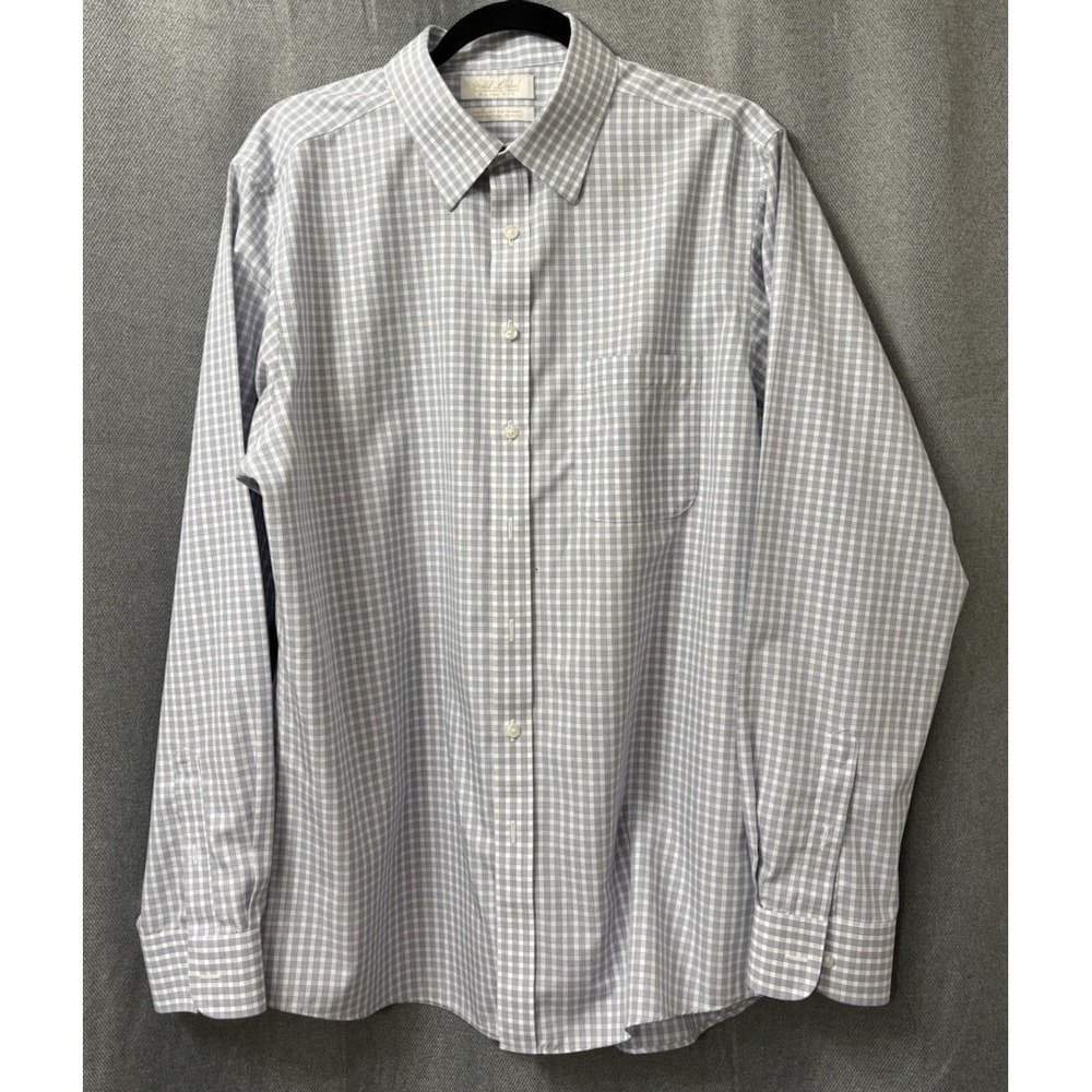 Roundtree & Yorke Gold Label  ‎ Long Sleeve Mens Shirt Size 17 neck 35 sleeve